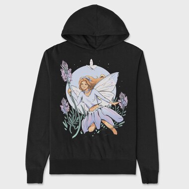 Lavender Fairy Cottagecore, Hanorac Oversize Barbati (Unisex)