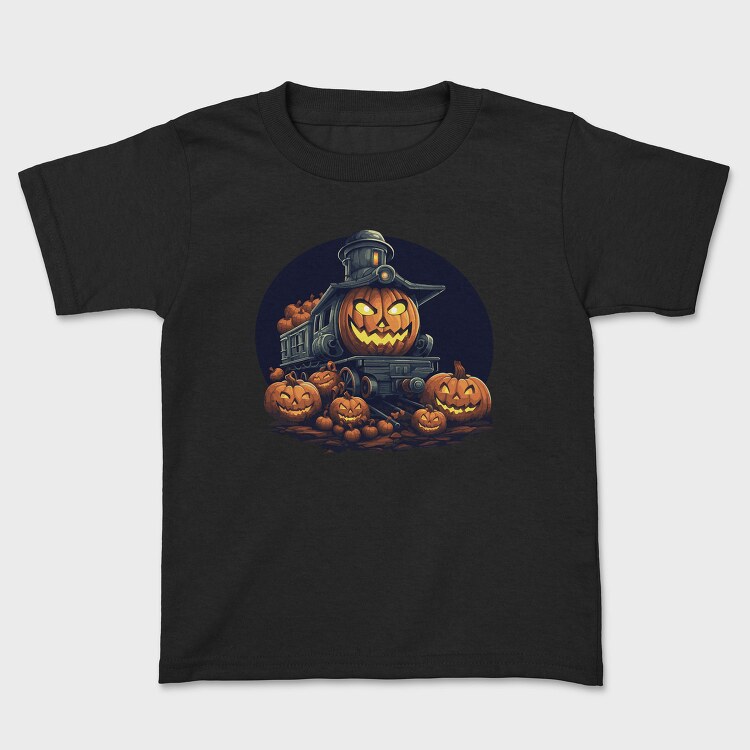 Halloween Pumpkin Train King, Tricou Copii