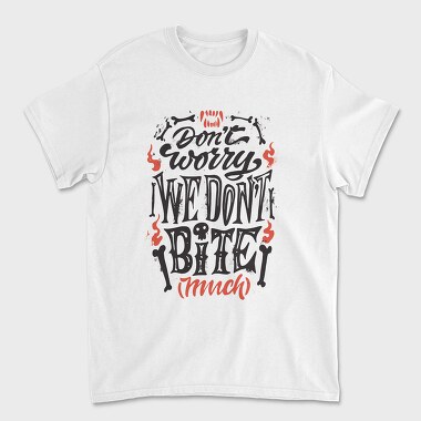 Halloween Vampire Quote We Don'T Bite Much, Tricou Barbati (Unisex)