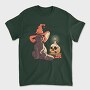 Halloween Witch Cat, Tricou Barbati (Unisex)