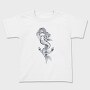 Hand Drawn Mermaid Siren And Anchor, Tricou Copii