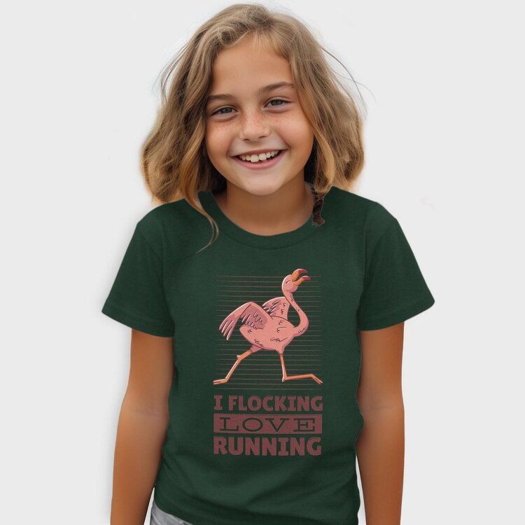 Flamingo Running, Tricou Copii