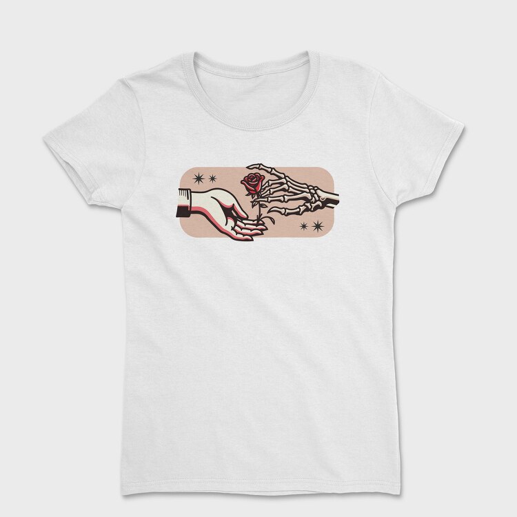 Hands And Rose, Tricou Femei