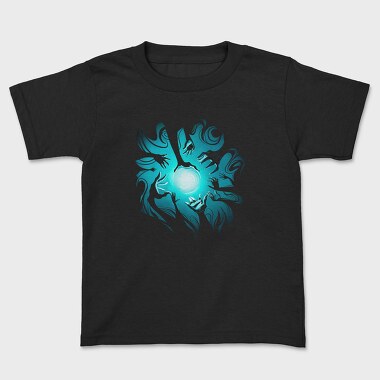 Hands Around Magical Ball Of Dark Light, Tricou Copii
