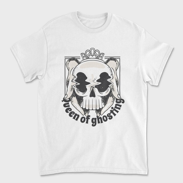 Hands With Skull Queen Of Ghosting Anti Valentines, Tricou Barbati (Unisex)