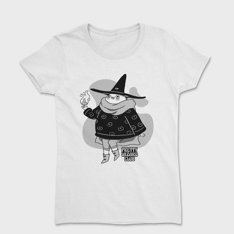 Happy Cartoon Wizard Pretty Club, Tricou Femei
