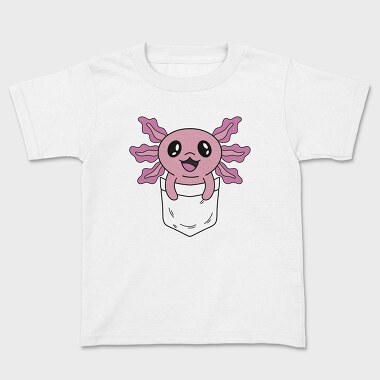 Happy Pocket Axolotl Animal, Tricou Copii