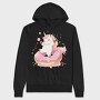 Happy Unicorn Donut, Hanorac Oversize Barbati (Unisex)