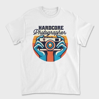 Hardcore Photographer, Tricou Barbati (Unisex)