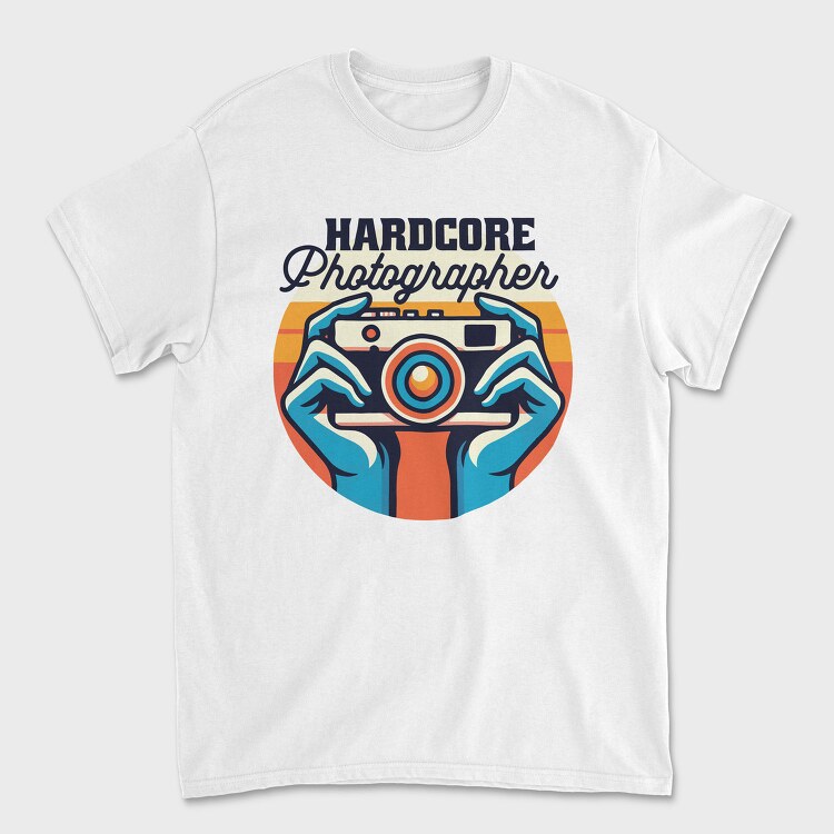 Hardcore Photographer, Tricou Barbati (Unisex)