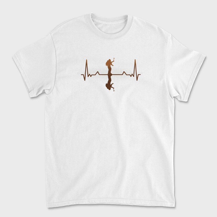 Heartbeat Mountaineer Heartbea, Tricou Barbati (Unisex)