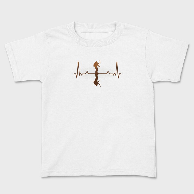 Heartbeat Mountaineer Heartbea, Tricou Copii