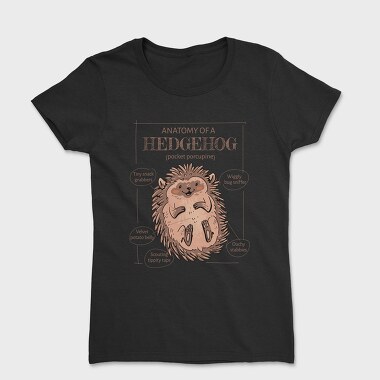 Hedgehog Anatomy Cute, Tricou Femei
