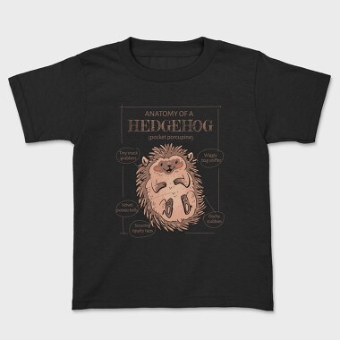 Hedgehog Anatomy Cute, Tricou Copii