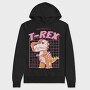 T Rex Anatomy Funny, Hanorac Oversize Barbati (Unisex)