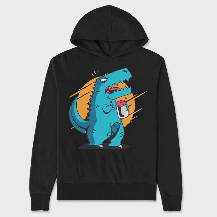 T Rex Opening Jar, Hanorac Oversize Barbati (Unisex)