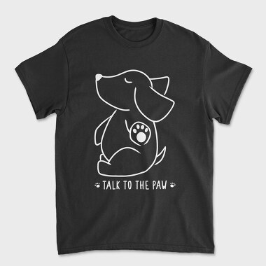 Talk To The Paw, Tricou Barbati (Unisex)