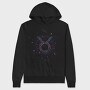 Taurus Floral Zodiac Sign, Hanorac Oversize Barbati (Unisex)