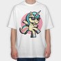 Cool Unicorn, Tricou Oversize Barbati (Unisex)