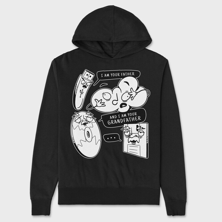 Technology Storage Cloud Usb Joke, Hanorac Oversize Barbati (Unisex)