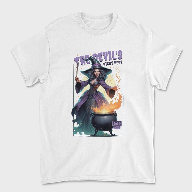 The Devil S Right Here, Tricou Barbati (Unisex)