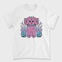 Three Headed Dog Pastel Goth Pink, Tricou Barbati (Unisex)