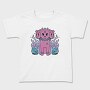 Three Headed Dog Pastel Goth Pink, Tricou Copii