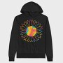Tie Dye Sunflower, Hanorac Oversize Barbati (Unisex)