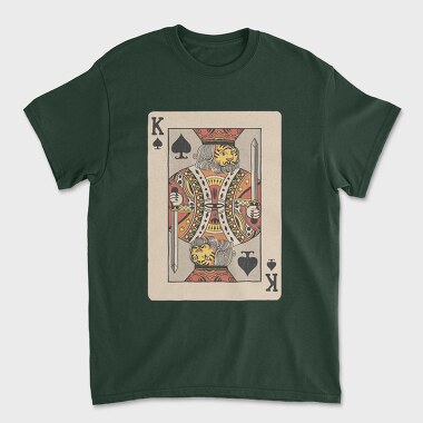 Tiger King Of Spades Card, Tricou Barbati (Unisex)