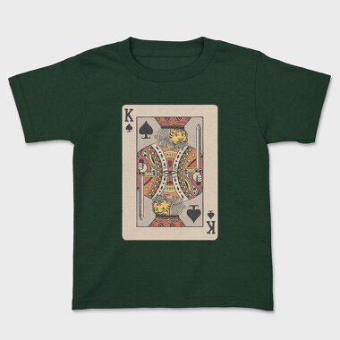 Tiger King Of Spades Card, Tricou Copii