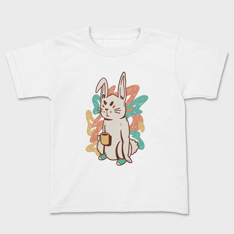 Tired Rabbit Bad Mood Bunny, Tricou Copii