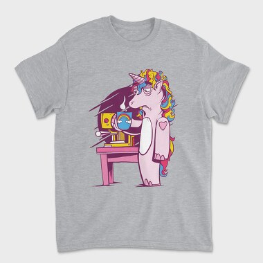 Tired Unicorn With Coffee, Tricou Barbati (Unisex)
