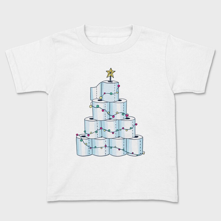 Toilet Paper Christmas Tree, Tricou Copii