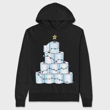 Toilet Paper Christmas Tree, Hanorac Oversize Barbati (Unisex)