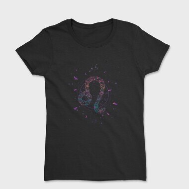Leo Floral Zodiac Sign 05, Tricou Femei