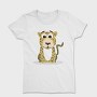 Leopard Cartoon Vibes, Tricou Femei