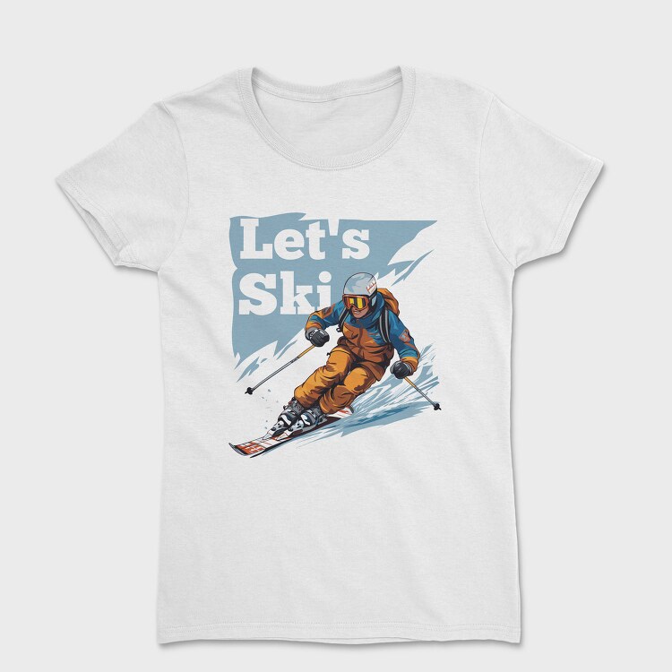 Let'S Ski Skier, Tricou Femei