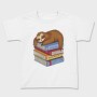 Librarian Sloth Sleeping Books, Tricou Copii
