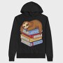 Librarian Sloth Sleeping Books, Hanorac Oversize Barbati (Unisex)
