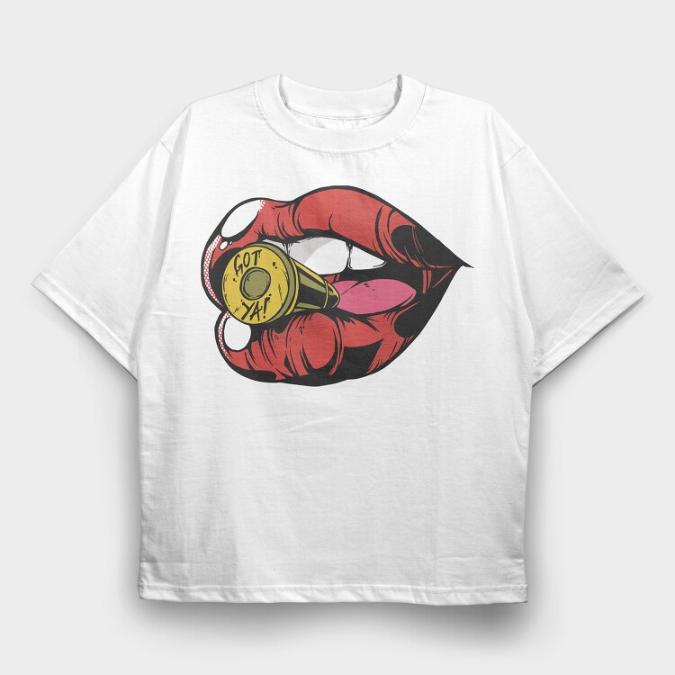 Mouth Bullet, Tricou Oversize Barbati (Unisex)