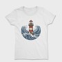 Lighthouse And Waves Sea, Tricou Femei