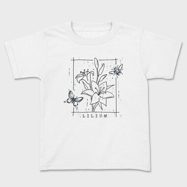 Lily Flowers Lilium Tote, Tricou Copii