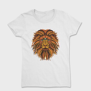 Lion Mandala Illustration Color 001, Tricou Femei