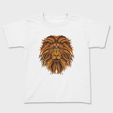 Lion Mandala Illustration Color 001, Tricou Copii