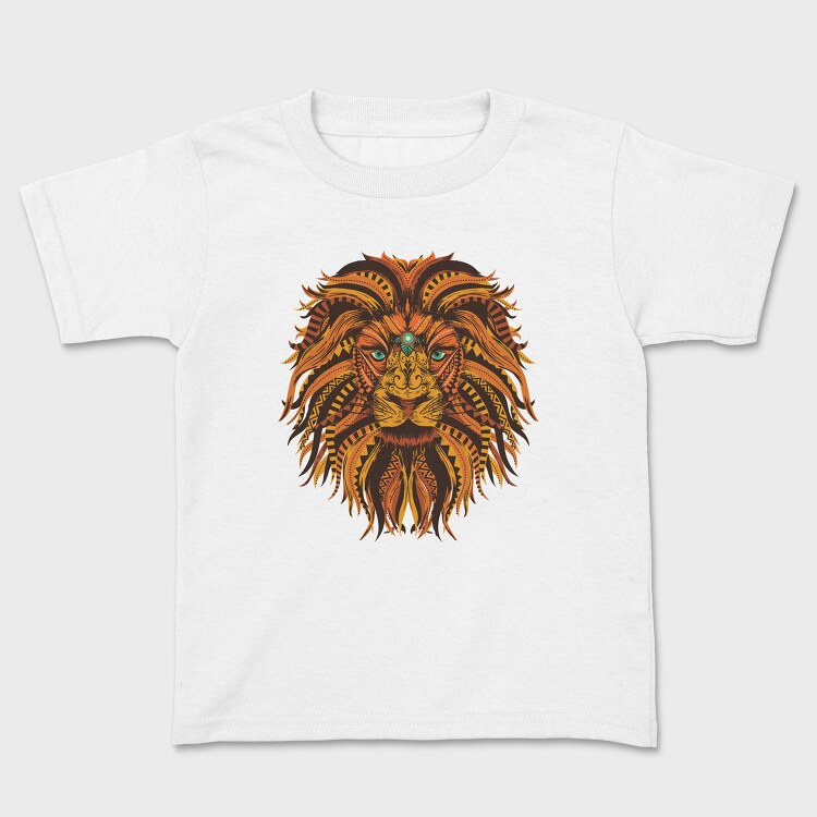 Lion Mandala Illustration Color 001, Tricou Copii