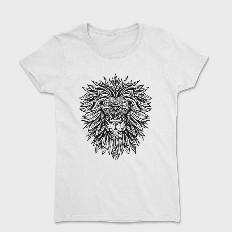 Lion Mandala Psicodelic, Tricou Femei