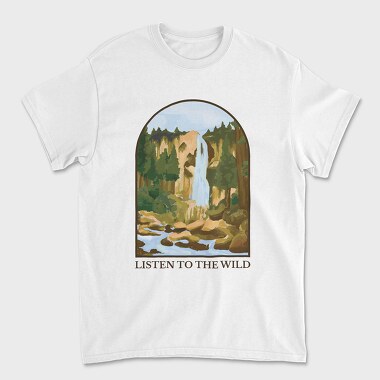 Listen To The Wild Nature, Tricou Barbati (Unisex)