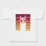 Llama Animal Retro Sunset, Tricou Copii