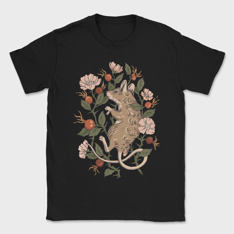 Mouse Rosehip, Tricou Barbati (Unisex)