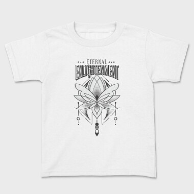 Lotus Flower Eternal Enlightenment Quote, Tricou Copii